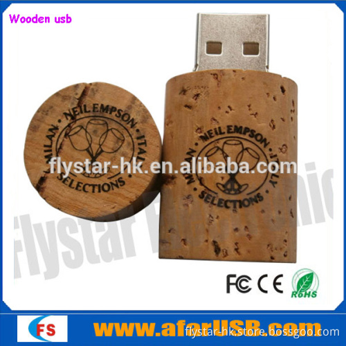 Free Logo Wine Cork USB Flash Drive